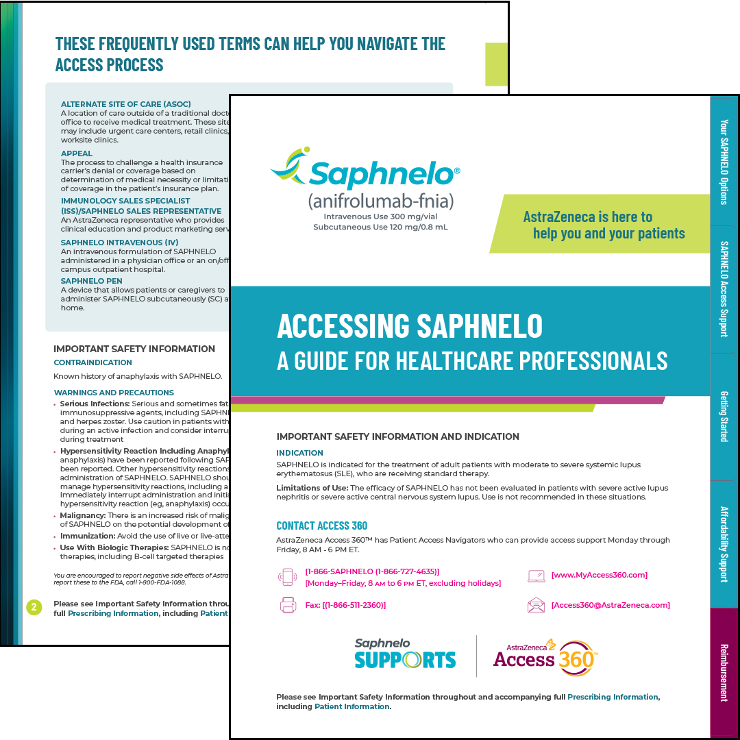 SAPHNELO Biologics Coordinator Guide SAPHNELO Biologics Coordinator Guide