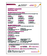 TAGRISSO Distribution Sheet TAGRISSO Distribution Sheet