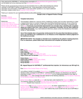 SAPHNELO Sample Appeal Letter - Product Change